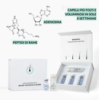 Sistema di microinfusione multi-peptidica  e adenosina per la caduta dei capelli
